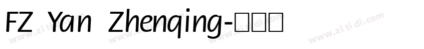 FZ Yan Zhenqing字体转换